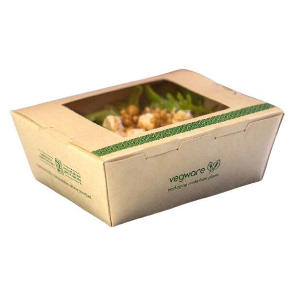 Caja Rectangular Vegware con Ventana
