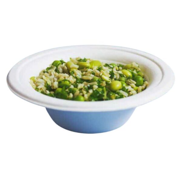 Plato Postre Compostable Fibra "Elegancia"